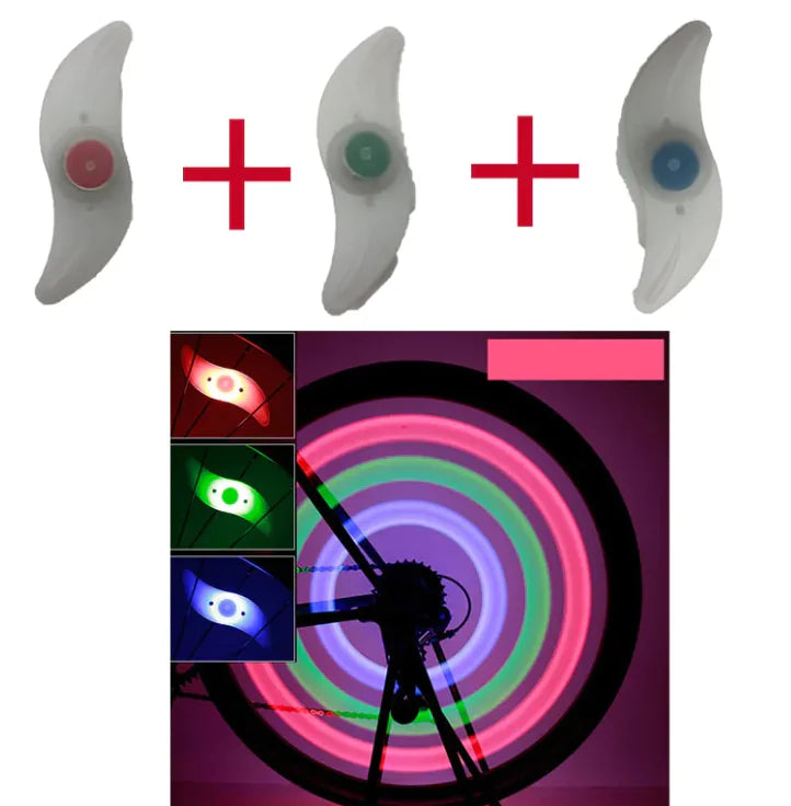 Cyclist's LED Spoke Flashlight